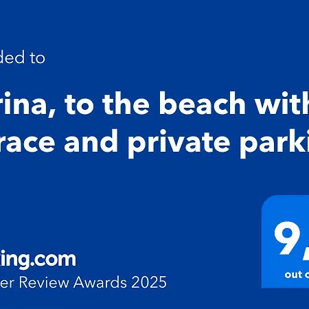 Karina, To The With Terrace And Private Parking Apartment