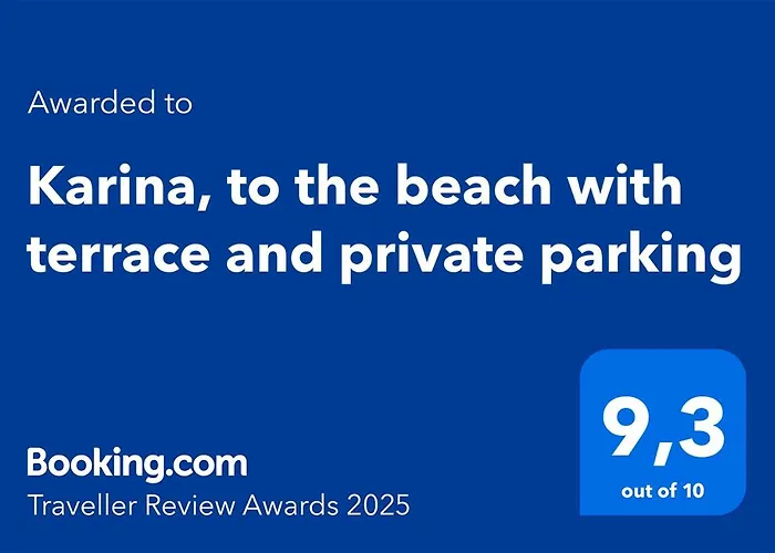 Karina, To The With Terrace And Private Parking Appartement